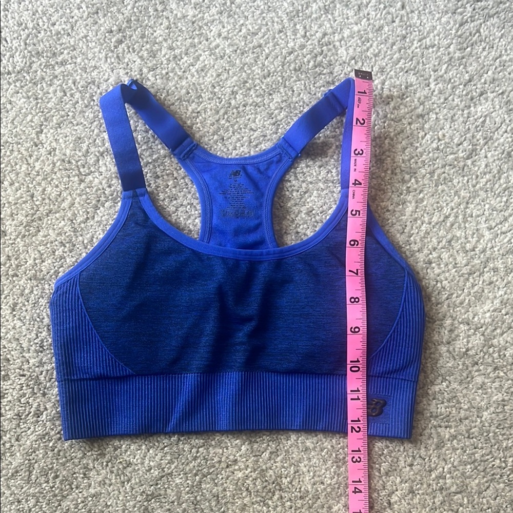 New Balance Women's Blue Sports Bra - Picture 4 of 5
